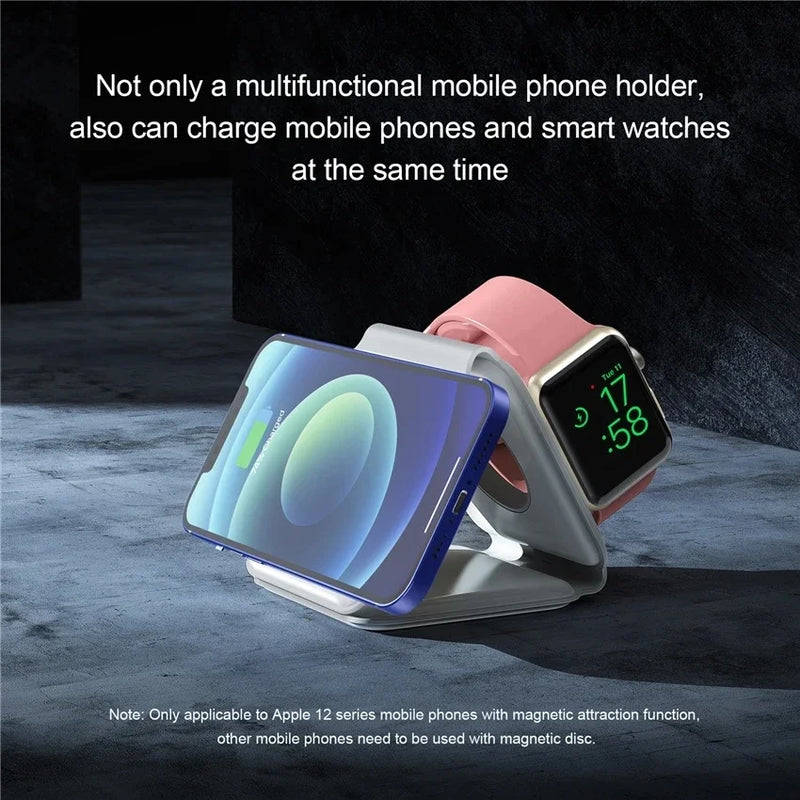 Carregador magnético Super fast charging para iPhone, Apple Watch e AirPods
